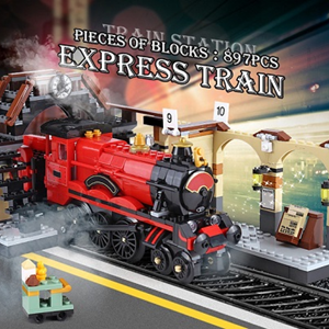 لگو هری پاتر و ایستگاه جادویی قطار هاگوارتز 898 قطعه 4th Party 19035 Hogwarts Express_اسباب بازی